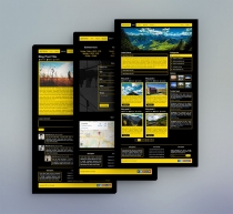 Gold School - Responsive  Bootstrap HTML Template Screenshot 2