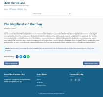 Short Stories DB CMS Screenshot 3